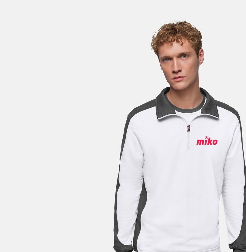 HAKRO Sweatshirt mit miko®-Stickerei